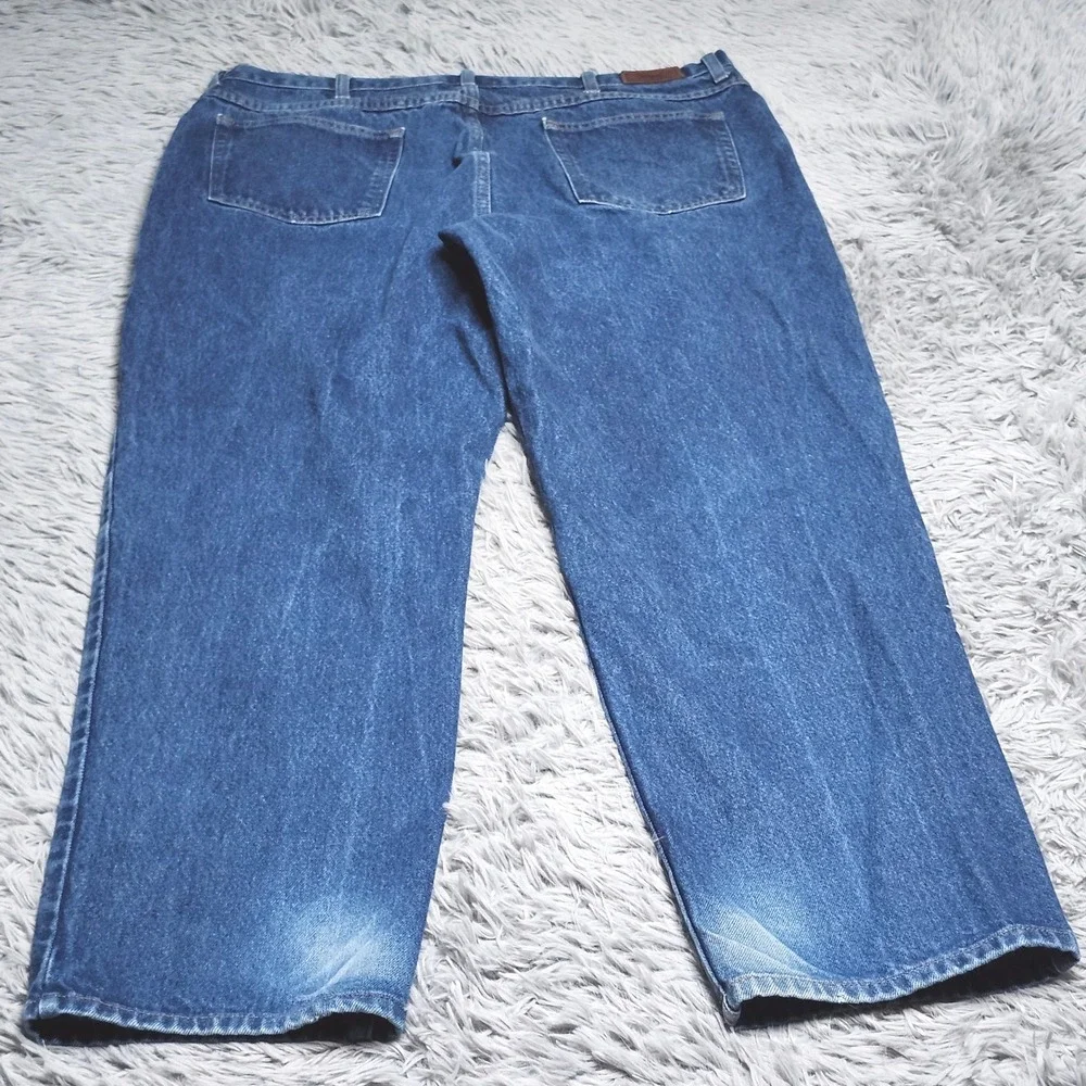 LL Bean Jeans Mens Size 40x32 Blue Cotton Relaxed Fit Denim Workwear Heavy L.L.
